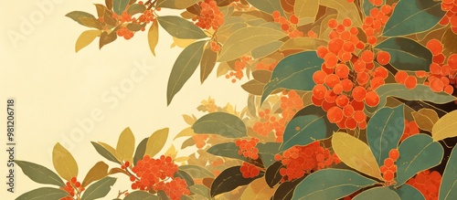 Artwork featuring Heteromeles arbutifolia commonly known as Toyon plants photo