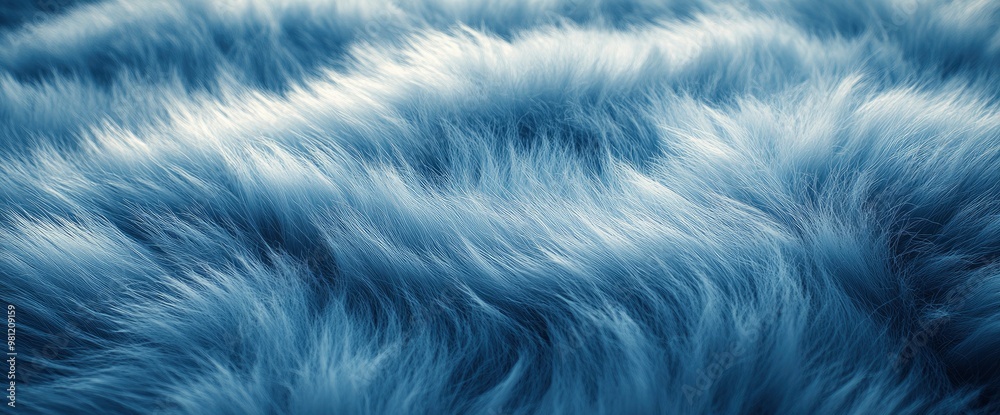 Fototapeta premium Abstract Blue Fur Texture Background