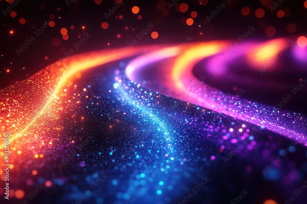vibrant 3d rendering of abstract technological landscape neon fiber optic cables intertwining dynamic color flows futuristic network visualization digital connectivity concept vibrant 3d rendering of abstract technological landscape neon fiber optic cables intertwining dynamic color flows futuristic network visualization digital connectivity concept