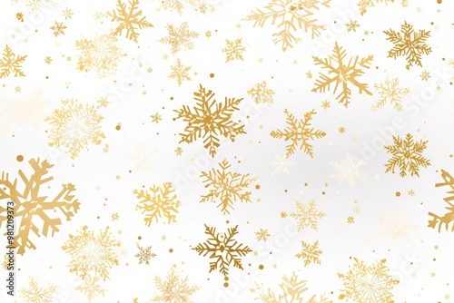 Christmas tree pattern, seamless background for wrapping paper, hand drawn spruces and snowflakes on red.