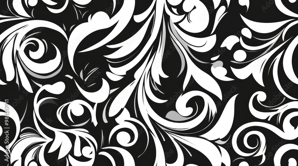 Abstract seamless black and white pattern Abstract seamless black and white pattern
