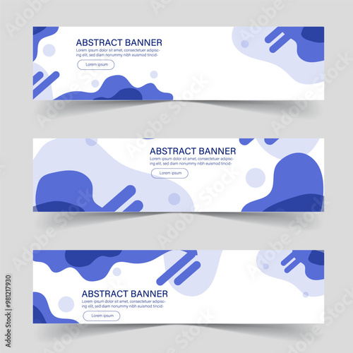 abstract banner color flayer background template