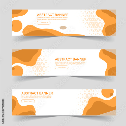 abstract banner color flayer background template