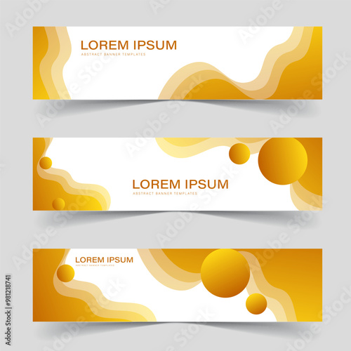 abstract banner color flayer background template