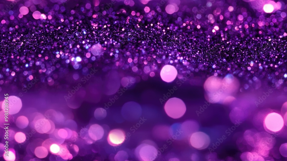 Purple glitter background featuring a vibrant display of shiny glitter creating an abstract festive atmosphere Purple glitter background featuring a vibrant display of shiny glitter creating an abstract festive atmosphere