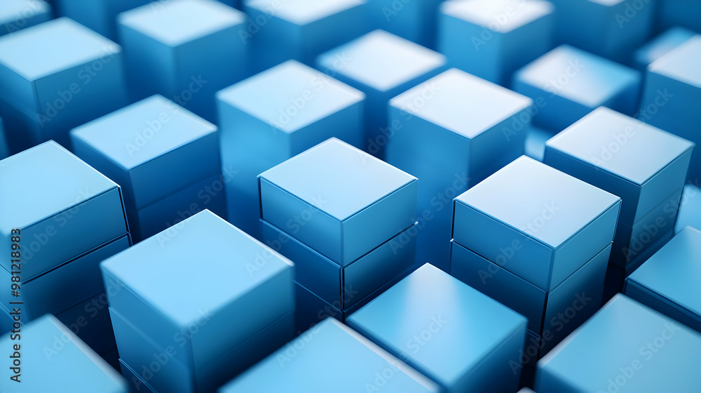 Seamless 3D Ballot Box Mosaic Tiles Pattern in Blue Shades � Minimalist Icons for Election Messaging on White Background Seamless 3D Ballot Box Mosaic Tiles Pattern in Blue Shades � Minimalist Icons for Election Messaging on White Background