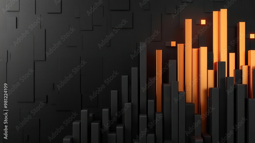 Business stock market, with charts and numbers, 3D illustration, copy space for text, Business stock market, with charts and numbers, 3D illustration, copy space for text,