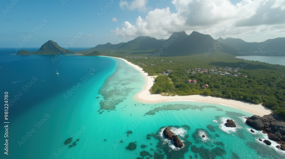 Aerial View of Stunning Thailand Island Beach at Sunset with Turquoise Waters and Sandbar – Perfect for Tropical Vacations and Adventure Travel Aerial View of Stunning Thailand Island Beach at Sunset with Turquoise Waters and Sandbar – Perfect for Tropical Vacations and Adventure Travel