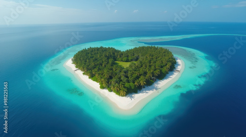 Stunning Aerial Photos of Heart-Shaped Islands Surrounded by Turquoise Waters - Perfect for Romantic Getaways and Nature Lovers