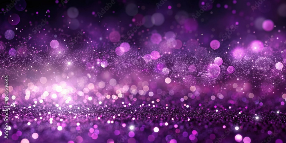 Fototapeta premium Abstract purple sparkle particles background, abstract, purple, sparkles, particles, background, texture, glowing, vibrant