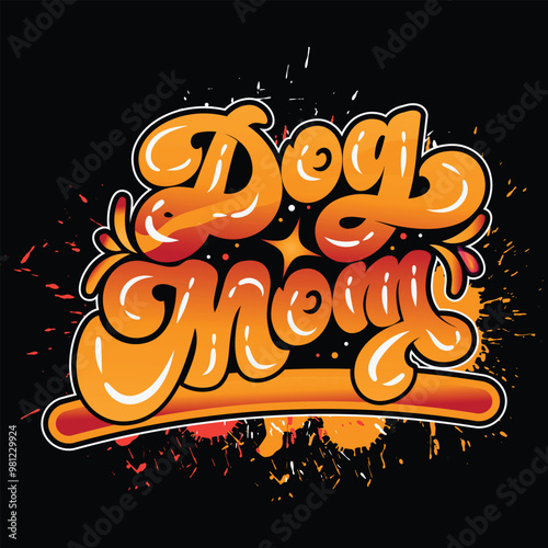 Dog mom t shirt design 