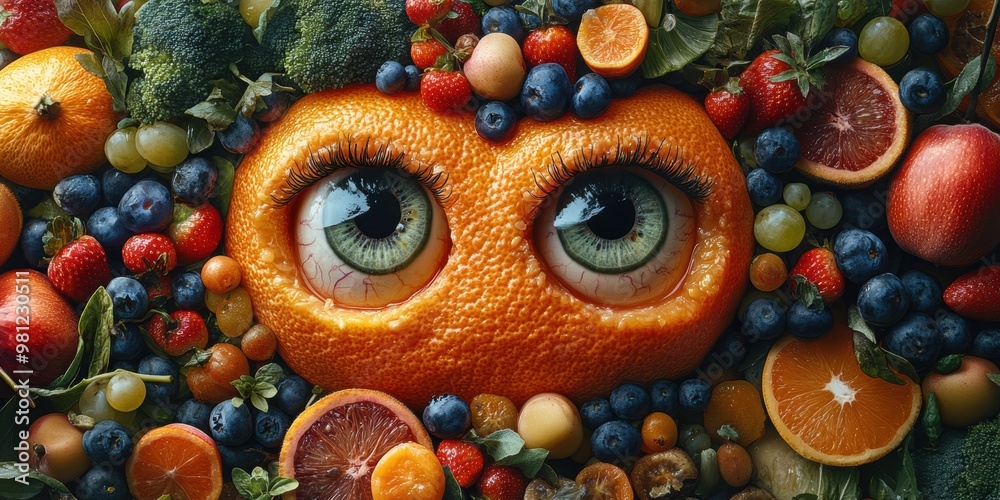 The whimsical city streets where colorful fruits with faces make everyday life a playful and engaging adventure The whimsical city streets where colorful fruits with faces make everyday life a playful and engaging adventure