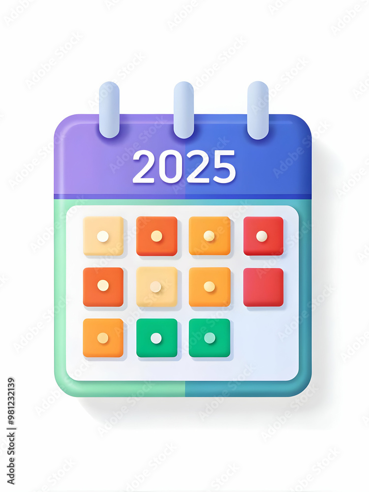 Vibrant Flat Colorful Calendar Tiles Seamless Background Design for Engaging 2025 Calendar with Playful Illustrations Vibrant Flat Colorful Calendar Tiles Seamless Background Design for Engaging 2025 Calendar with Playful Illustrations