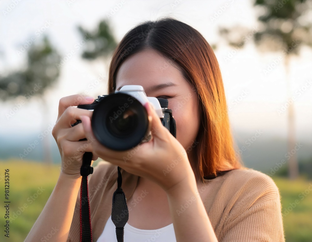 Person using a camera to capture a special moment, illustrating memories, photography, and experience.