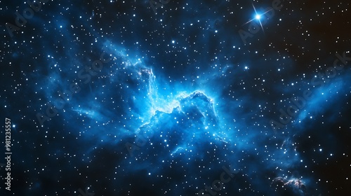 Space Galaxy Night Sky With Cosmic Clouds ,Universe science astronomy. Illustration Background