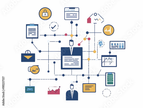 Flat Campaign Finance Flowchart Frame: Close-Up of Funding Sources & Expenditures in a Simple Vector Illustration for Financial Transparency Messaging