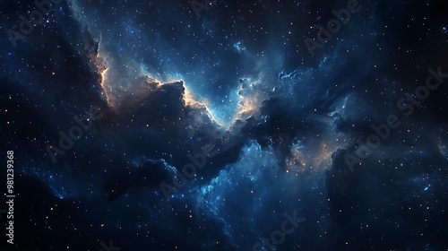 Space Galaxy Night Sky With Cosmic Clouds ,Universe science astronomy. Illustration Background