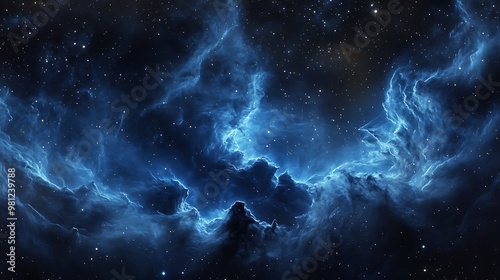 Space Galaxy Night Sky With Cosmic Clouds ,Universe science astronomy. Illustration Background