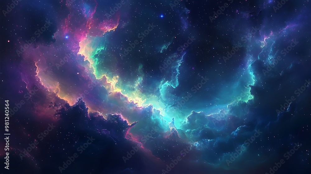 Space Galaxy Night Sky With Cosmic Clouds ,Universe science astronomy. Illustration Background Space Galaxy Night Sky With Cosmic Clouds ,Universe science astronomy. Illustration Background