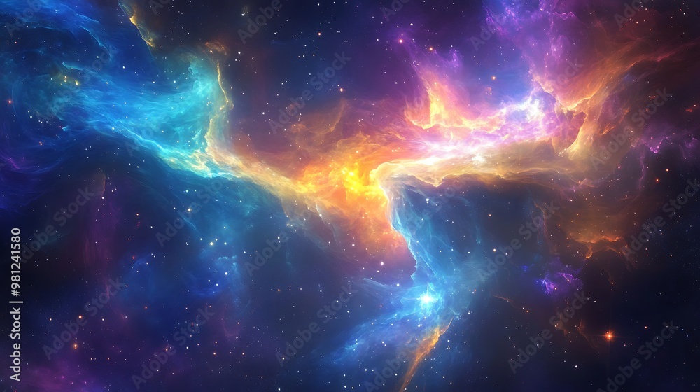 Space Galaxy Night Sky With Cosmic Clouds ,Universe science astronomy. Illustration Background Space Galaxy Night Sky With Cosmic Clouds ,Universe science astronomy. Illustration Background