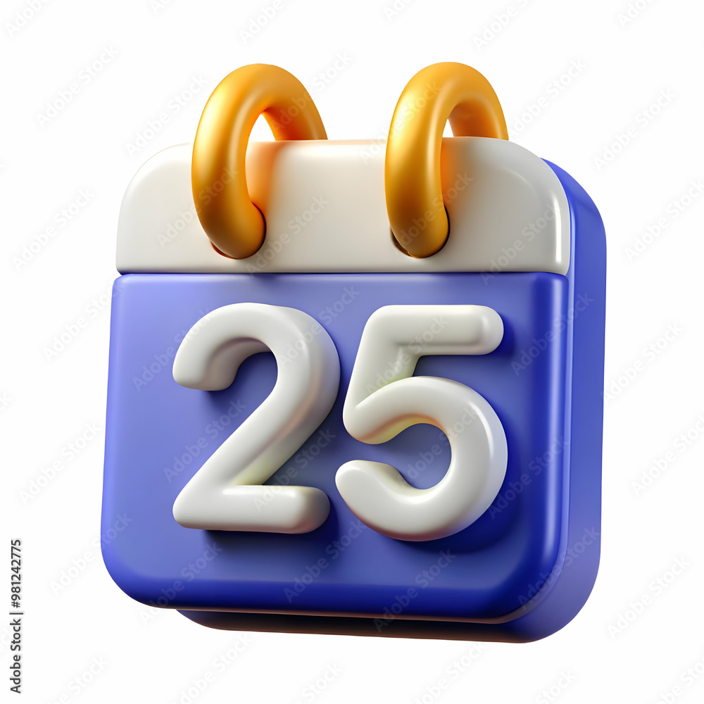 Vector Icon of 2025 Calendar Page - Bold Numbers, Clean Design for Infographics | Simple and Versatile Stock Illustration Vector Icon of 2025 Calendar Page - Bold Numbers, Clean Design for Infographics | Simple and Versatile Stock Illustration