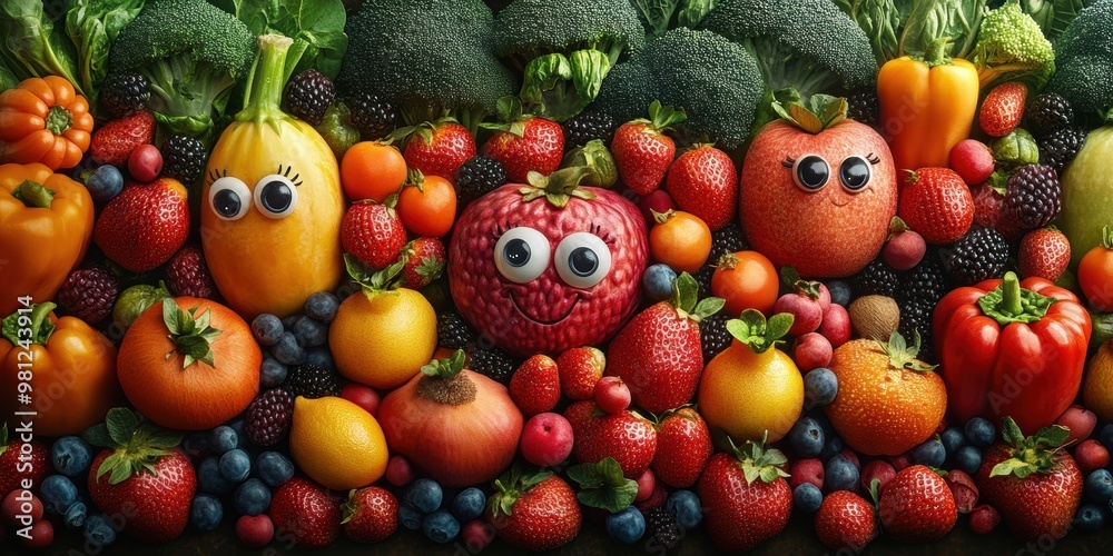 The whimsical city where face-painted fruits turn mundane scenes into lively and playful experiences The whimsical city where face-painted fruits turn mundane scenes into lively and playful experiences