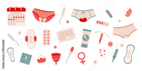 Feminine hygiene products and Hormonal Devices and Methods set