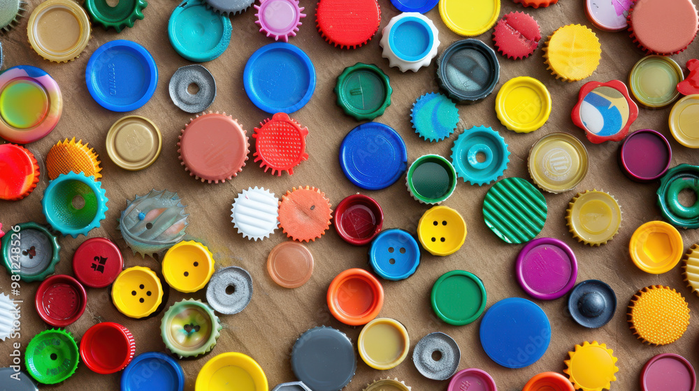 The Colorful Bottle Caps The Colorful Bottle Caps