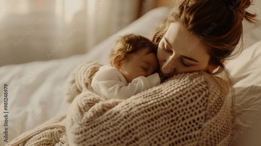 Beautiful Mother-Child Bond in a Calm, Cozy Home Setting