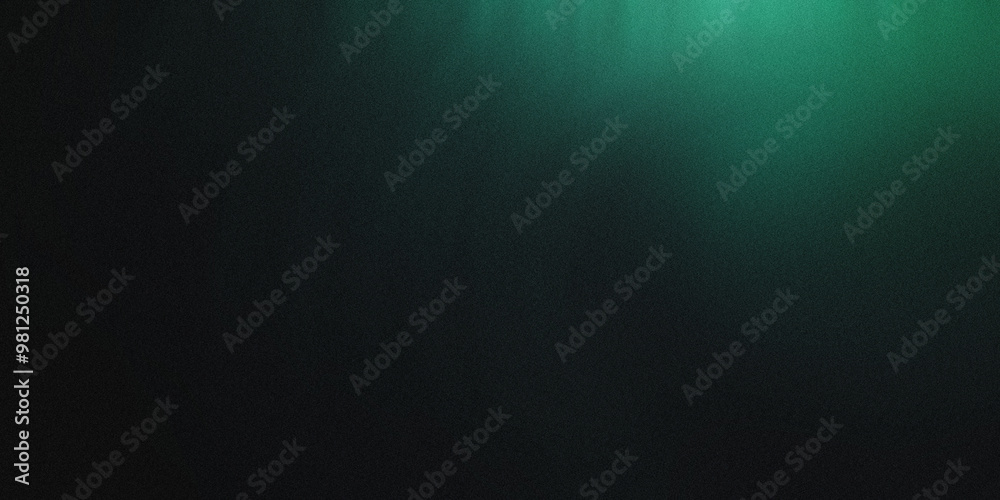 Fototapeta premium Gradient background with deep charcoal and dark emerald tones, noise texture effect