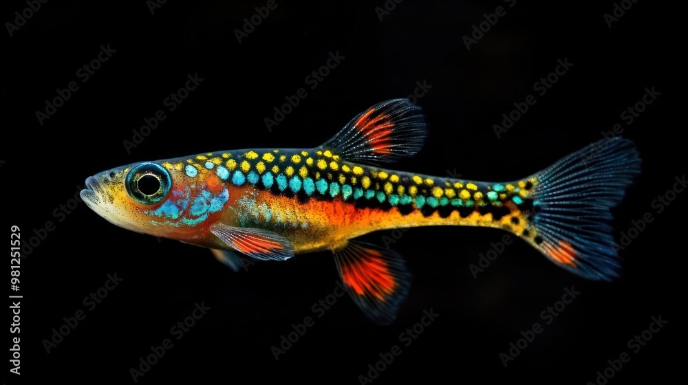 Endler's Livebearer: An Endler's Livebearer with vivid colors and patterns
