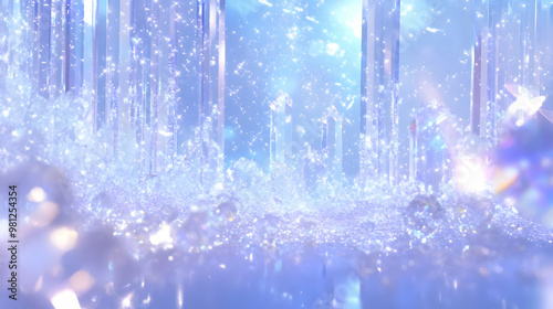 Crystal Forest: Sparkling Light and Shimmering Ice