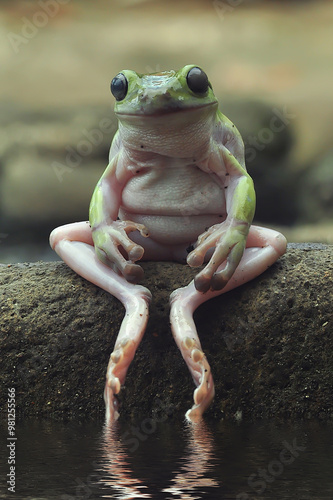 frog on the ground