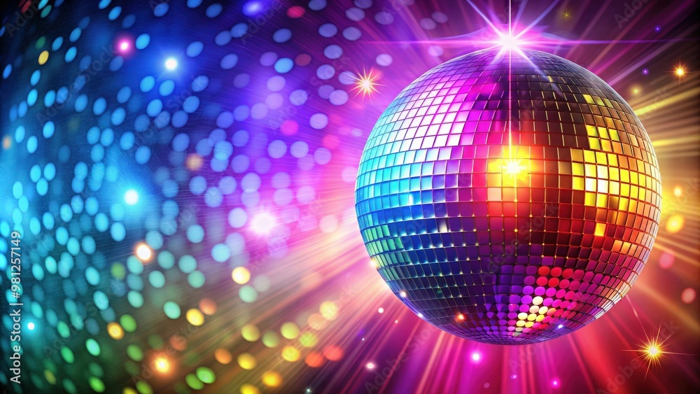 Bright and colorful disco ball background, disco ball, party, celebration, nightlife, colorful, shiny, mirror, reflection Bright and colorful disco ball background, disco ball, party, celebration, nightlife, colorful, shiny, mirror, reflection