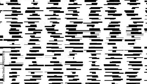 Black and white abstract geometric pattern. For background and jersey design. Fully editable vector element 