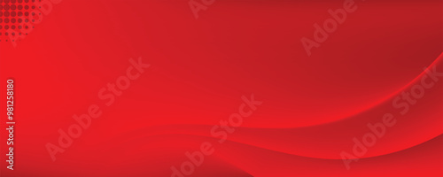 Abstract red wavy background. Design template for wallpaper, website, technology banner, technology poster, and presentation.