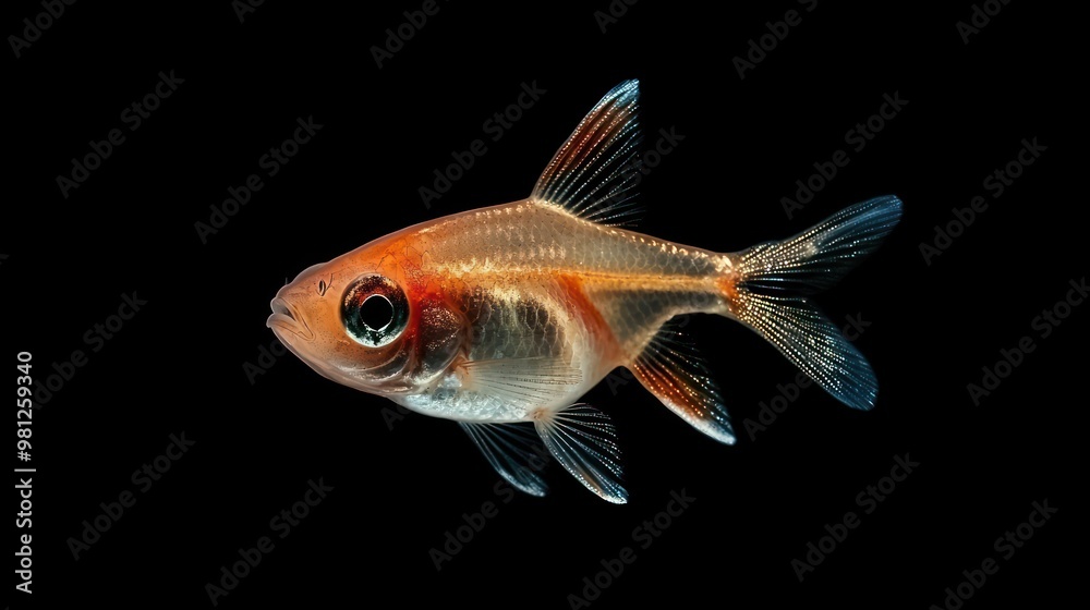 Serpae Tetra: A Serpae Tetra with a reddish color and distinctive markings Serpae Tetra: A Serpae Tetra with a reddish color and distinctive markings
