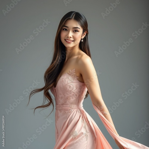 portrait of a woman for all beautician product advertisement and model dress fassion design , woman model dress photo