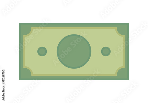 Billete verde en efectivo de una economía