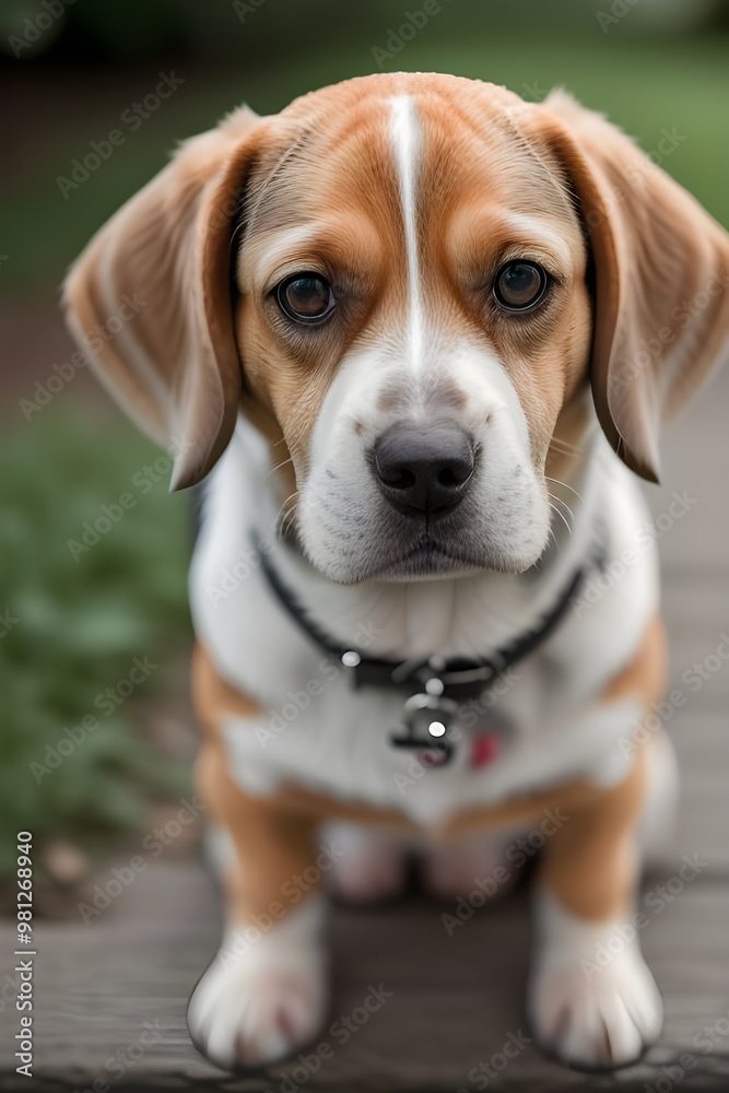 a potrait of a Beagle a potrait of a Beagle