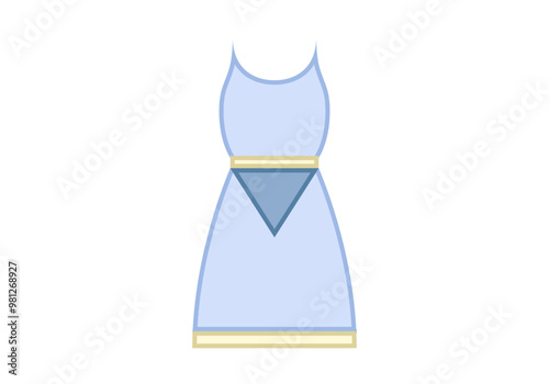 Vestido azul de mujer para el hogar