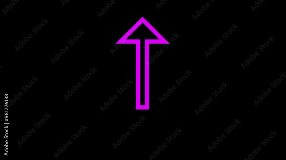 Up arrow animation on black background. arrows motion graphic design going up down and reverse changing speed. Up arrow animation on black background. arrows motion graphic design going up down and reverse changing speed.