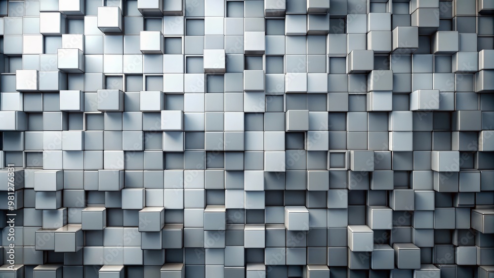 Abstract background with grey blocks resembling a digital pattern, minimalistic, modern, geometric, textured Abstract background with grey blocks resembling a digital pattern, minimalistic, modern, geometric, textured