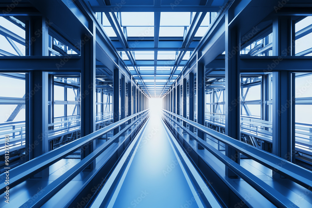 Capture a mesmerizing long shot of an intricate engineering marvel, emphasizing its scale in a digital photorealistic style Capture a mesmerizing long shot of an intricate engineering marvel, emphasizing its scale in a digital photorealistic style