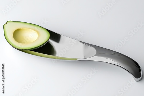 Stainless Steel Avocado Slicer: 3-in-1 Prep Tool photo