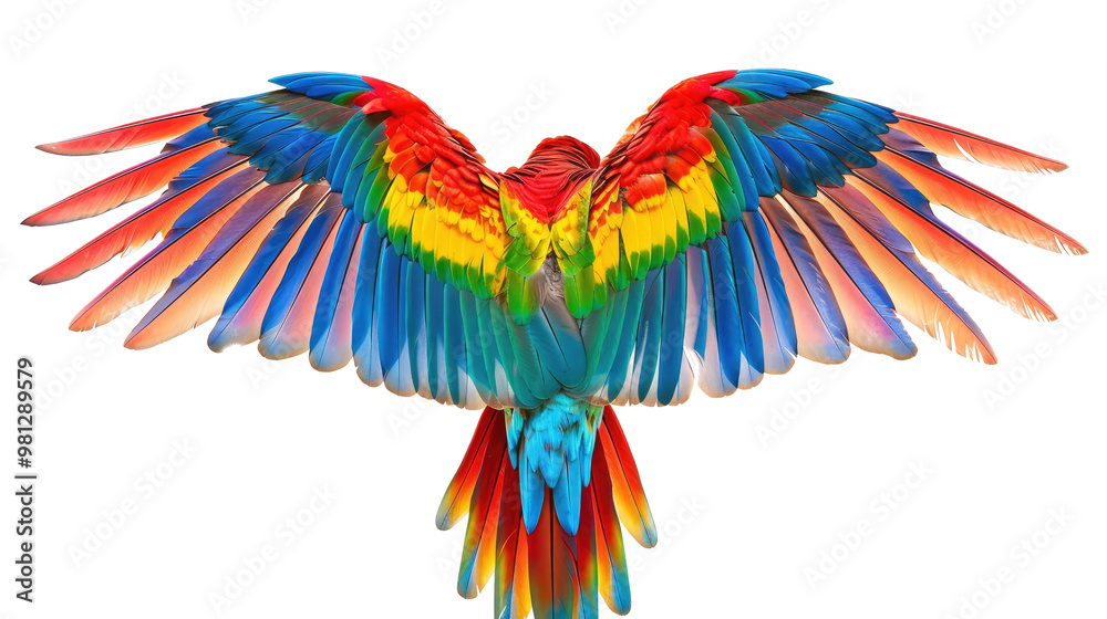 Obraz premium heart of colorful feathers