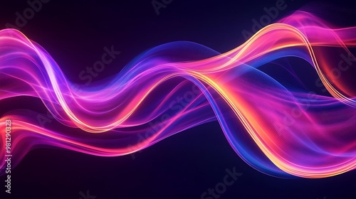 Wallpaper Mural Radiating Neon Light Burst, futuristic flashes, Motion lights,  Colorful Streaks on Dark Background Torontodigital.ca