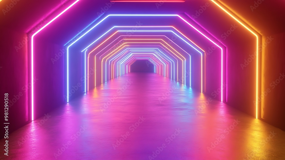 Radiating Neon Light Burst, futuristic flashes, Motion lights, Colorful Streaks on Dark Background Radiating Neon Light Burst, futuristic flashes, Motion lights, Colorful Streaks on Dark Background