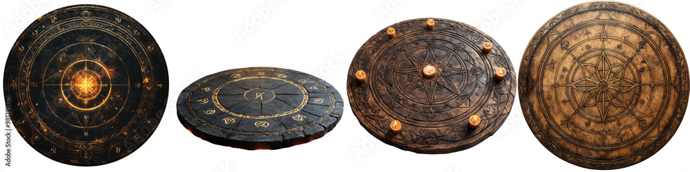 Ritual Circle - Sacred space for summoning and spells Isolated on Clear White Background Highly Detailed Ritual Circle - Sacred space for summoning and spells Isolated on Clear White Background Highly Detailed