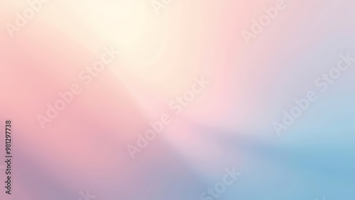 A soft pastel gradient background blending gentle pink and blue hues. The smooth transition creates a calming and serene atmosphere.